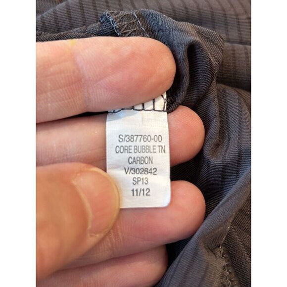 Old Navy Active Loose Fit Gray Striped Tank Top Racerback M Core Bubble TN - Picture 4 of 4